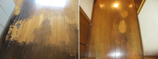 フローリングの汚れの写真01