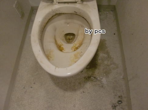 トイレの尿石汚れの写真01